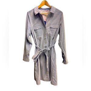 TOMMY BAHAMA Light Blue Belted Dress